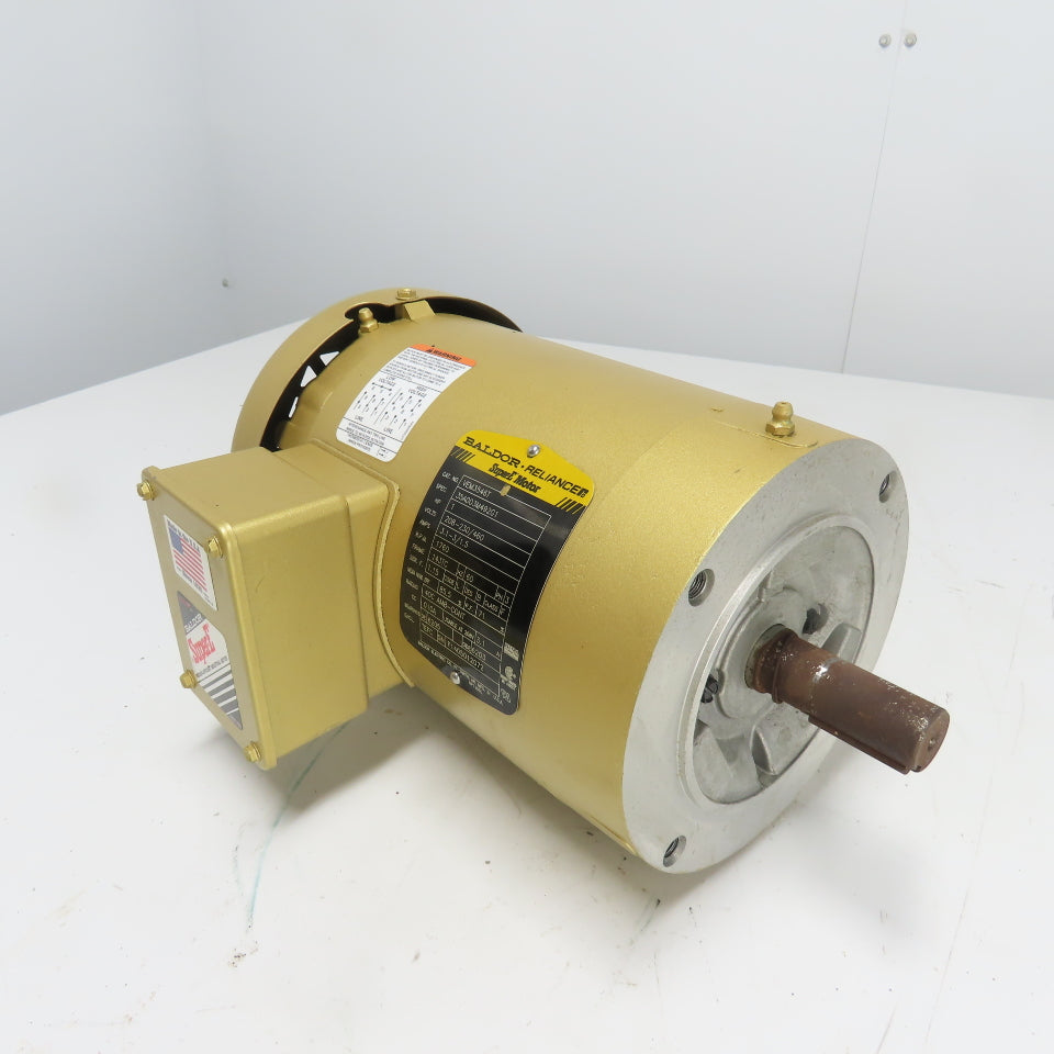 Baldor VEM3546T Super-E 1HP Electric Motor 3Ph 230/460V 143TC Frame