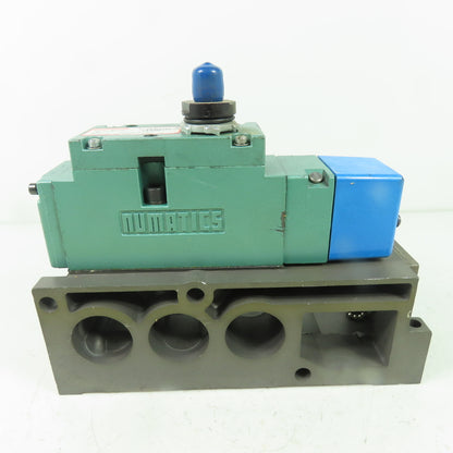 Numatics A13BA415RT47R Pneumatic Solenoid Valve 150PSIG 24VDC Coil W/ Manifold