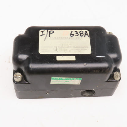 Fairchild T5221-4 Electric To Pneumatic Transducer 4-20mA 3-15PSIG 1/4" NPT