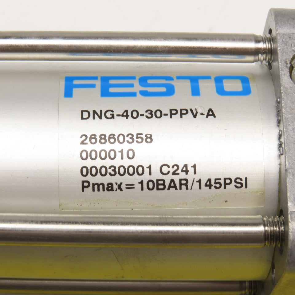 Festo DNG-40-30-PPV-A 40mm Bore 30mm Stroke Double Acting Air Cylinder