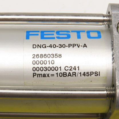 Festo DNG-40-30-PPV-A 40mm Bore 30mm Stroke Double Acting Air Cylinder