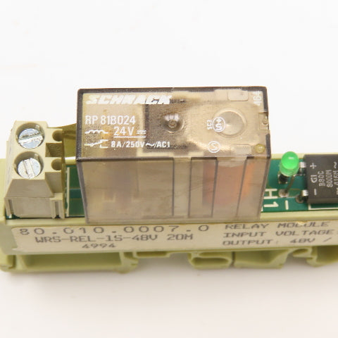 Shrack WRS-REL-1S-48V 20M 80.010.0007.0 24V AC/DC Input Module