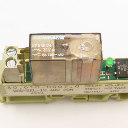Shrack WRS-REL-1S-48V 20M 80.010.0007.0 24V AC/DC Input Module