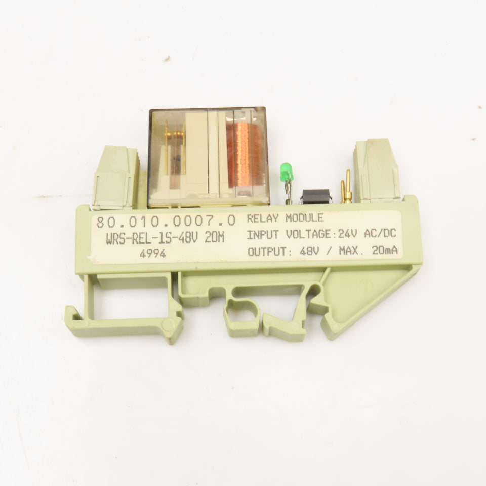 Shrack WRS-REL-1S-48V 20M 80.010.0007.0 24V AC/DC Input Module