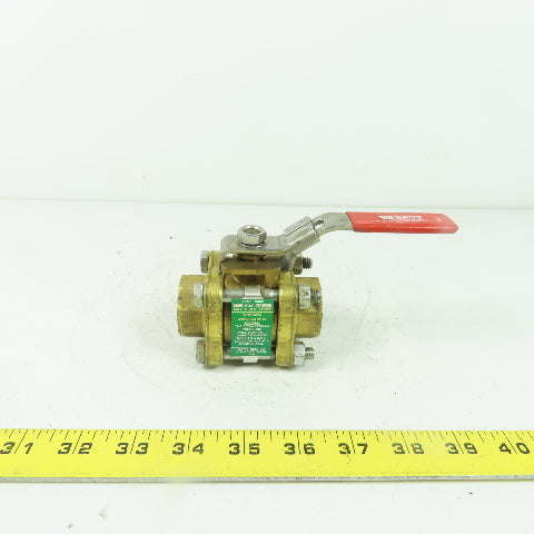 Watts Type 6800 3/4" Brass Ball Valve SELC 175PSI