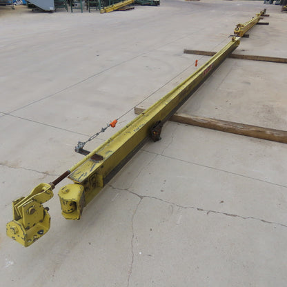 Abell-Howe 1/2 Ton Wall-Mount Overbraced Tie-Rod Jib Crane 244" Swing 226"Travel