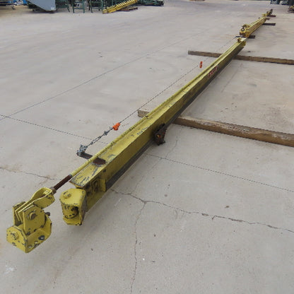 Abell-Howe 1/2 Ton Wall-Mount Overbraced Tie-Rod Jib Crane 244" Swing 226"Travel