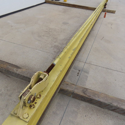 Abell-Howe 1/2 Ton Wall-Mount Overbraced Tie-Rod Jib Crane 244" Swing 226"Travel