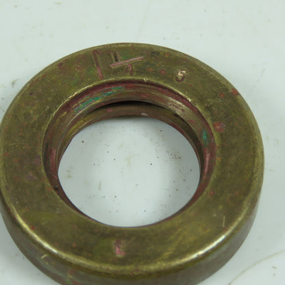 5L Left Hand 1-1/4"-5 TPI Round Collar Shaft Nut Bronze W/ Spanner Holes Lot/2