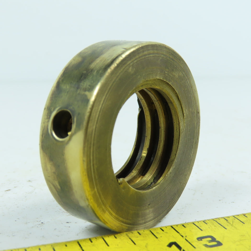 5L Left Hand 1-1/4"-5 TPI Round Collar Shaft Nut Bronze W/ Spanner Holes