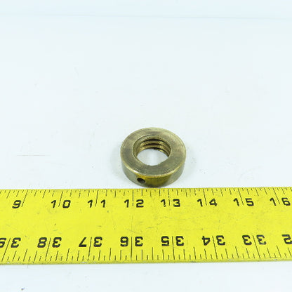 5L Left Hand 1-1/4"-5 TPI Round Collar Shaft Nut Bronze W/ Spanner Holes