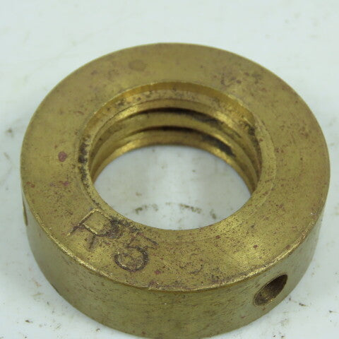 5R Right Hand 1-1/4"-5 TPI Round Collar Shaft Nut Bronze W/ Spanner Holes