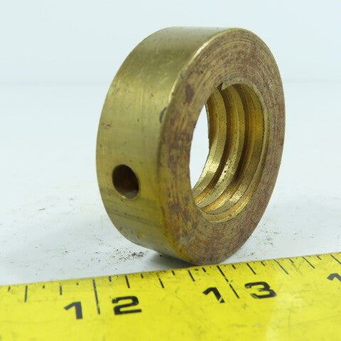 5R Right Hand 1-1/4"-5 TPI Round Collar Shaft Nut Bronze W/ Spanner Holes