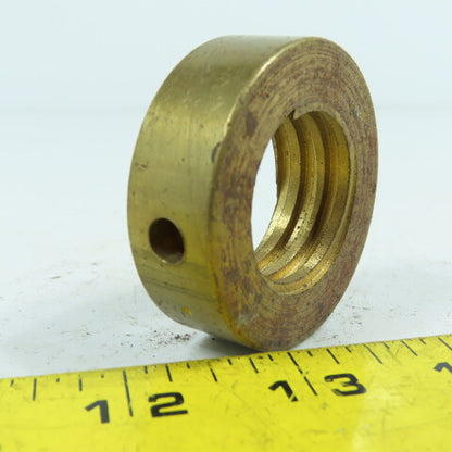 5R Right Hand 1-1/4"-5 TPI Round Collar Shaft Nut Bronze W/ Spanner Holes