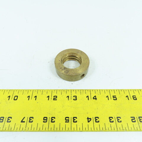 5R Right Hand 1-1/4"-5 TPI Round Collar Shaft Nut Bronze W/ Spanner Holes