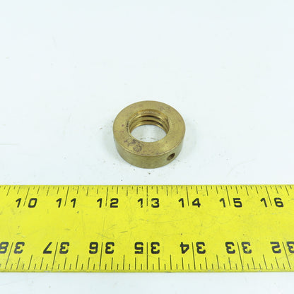 5R Right Hand 1-1/4"-5 TPI Round Collar Shaft Nut Bronze W/ Spanner Holes