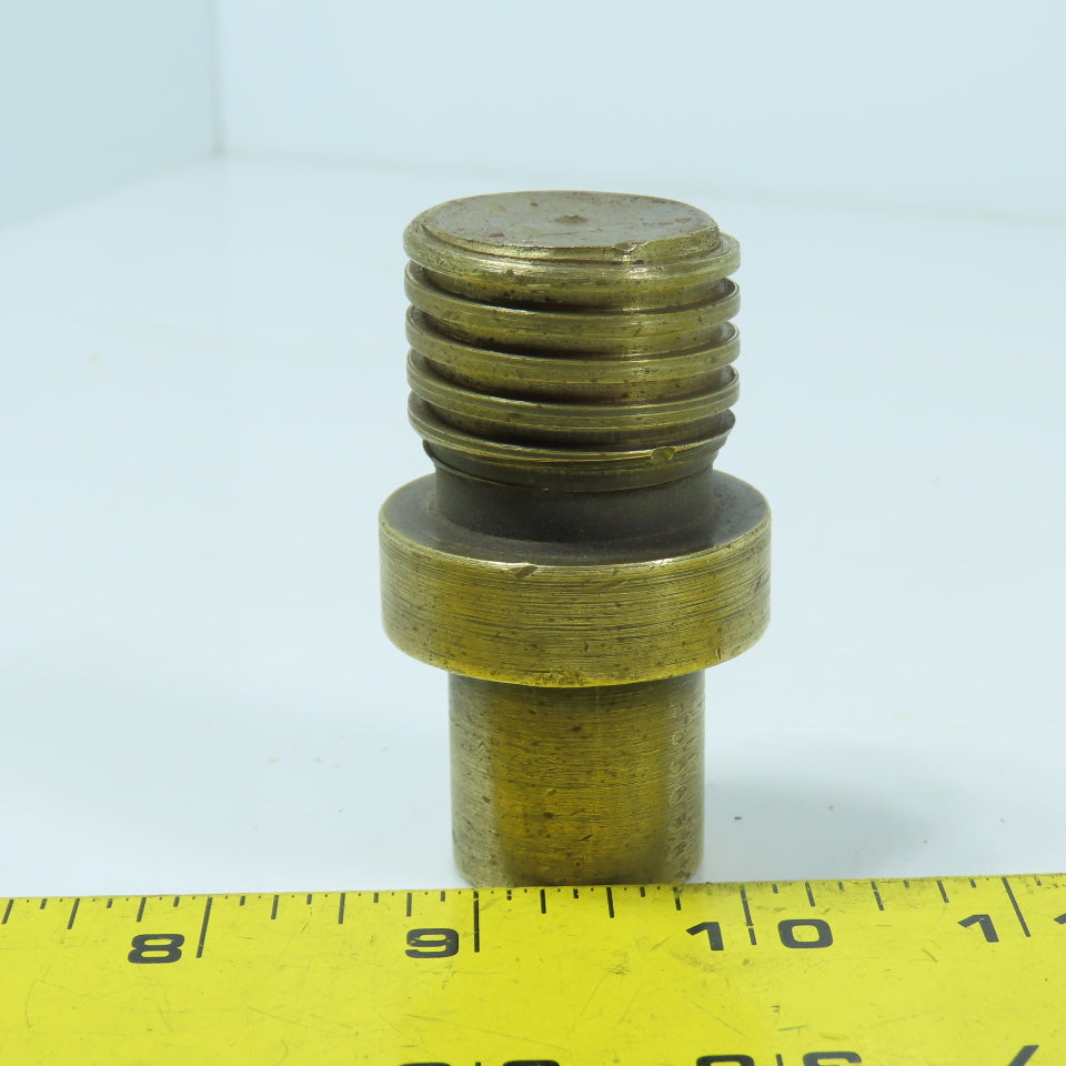 1" Round x 1-1/4"-6 Left Hand Bronze Shaft Extension Adapter 2.5" Long
