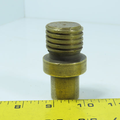 1" Round x 1-1/4"-6 Left Hand Bronze Shaft Extension Adapter 2.5" Long