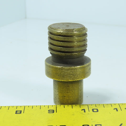 1" Round x 1-1/4"-6 Left Hand Bronze Shaft Extension Adapter 2.5" Long