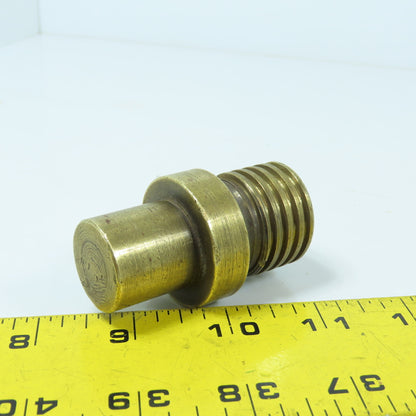 1" Round x 1-1/4"-6 Left Hand Bronze Shaft Extension Adapter 2.5" Long