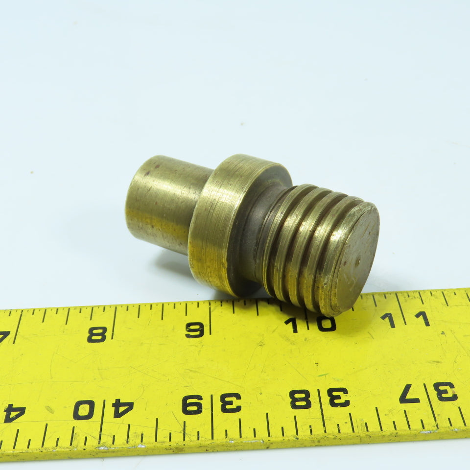 1" Round x 1-1/4"-6 Left Hand Bronze Shaft Extension Adapter 2.5" Long