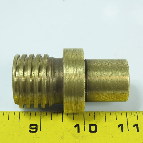 1" Round x 1-1/4"-6 Left Hand Bronze Shaft Extension Adapter 2.5" Long