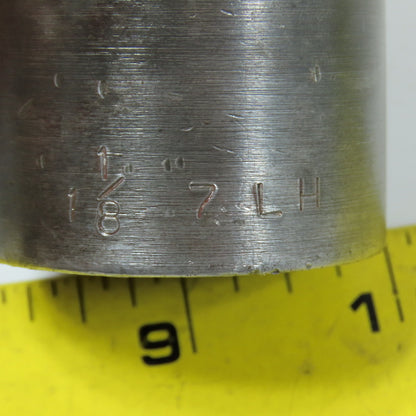 1-1/8"-7 Left Hand Buffer Shaft Extension Adapter x 3/8"-16 6-3/8" OAL