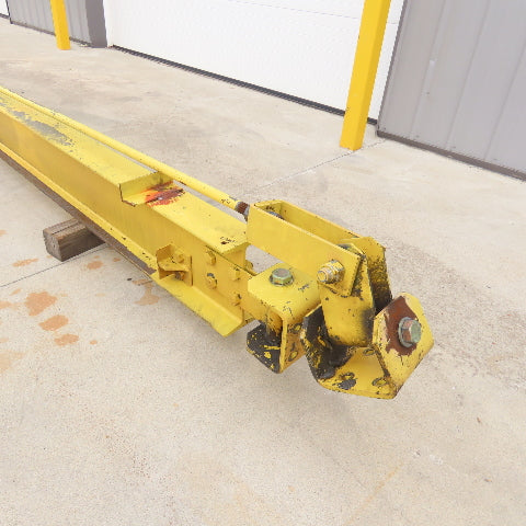 1 Ton Wall-Mount Overbraced Tie-Rod Jib Crane 244" Swing 220" Travel