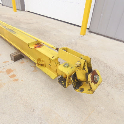 1 Ton Wall-Mount Overbraced Tie-Rod Jib Crane 244" Swing 220" Travel