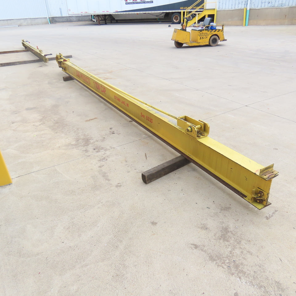 1 Ton Wall-Mount Overbraced Tie-Rod Jib Crane 244" Swing 220" Travel