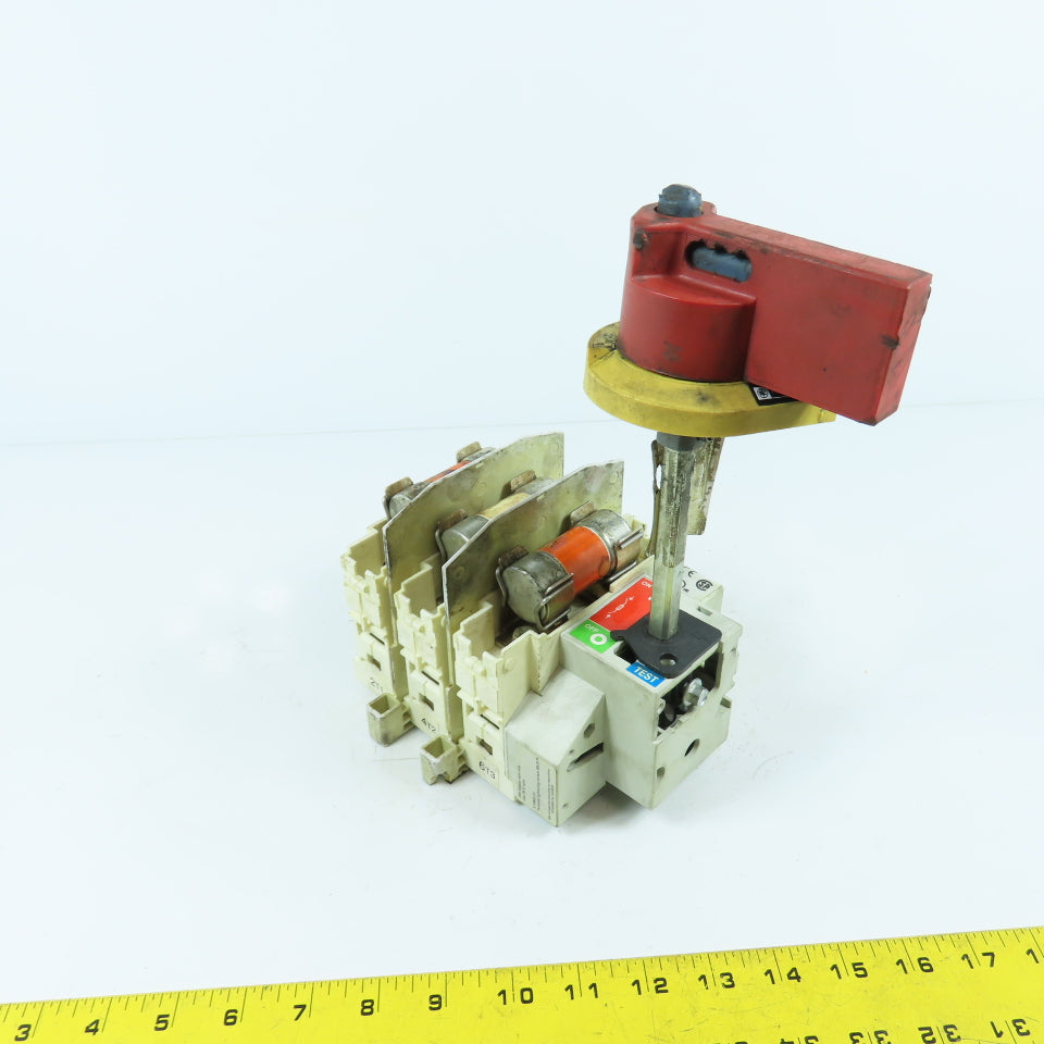 Telemecanique J60A Class J 60A 3P Fused Panel Disconnect 600VAC (BROKEN MOUNTS)