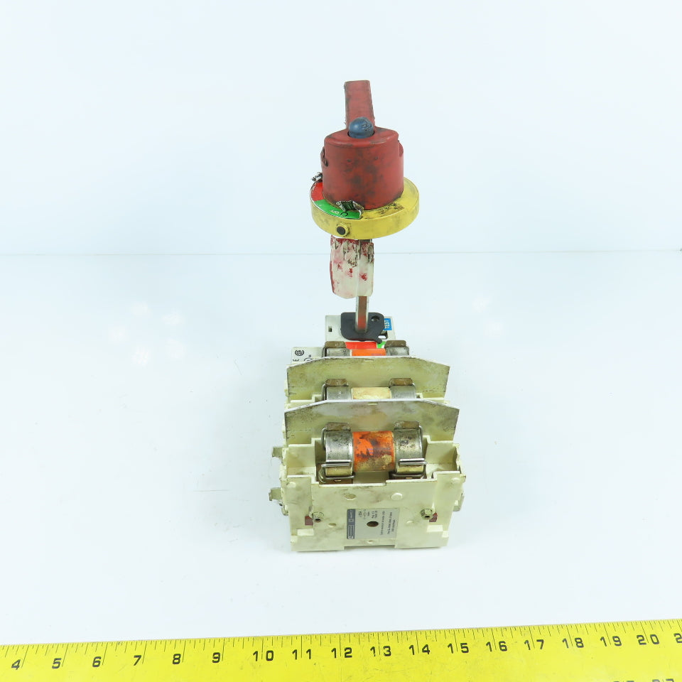 Telemecanique J60A Class J 60A 3P Fused Panel Disconnect 600VAC (BROKEN MOUNTS)