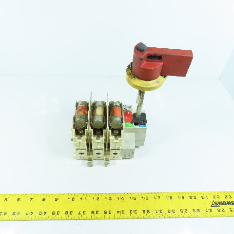 Telemecanique J60A Class J 60A 3P Fused Panel Disconnect 600VAC (BROKEN MOUNTS)