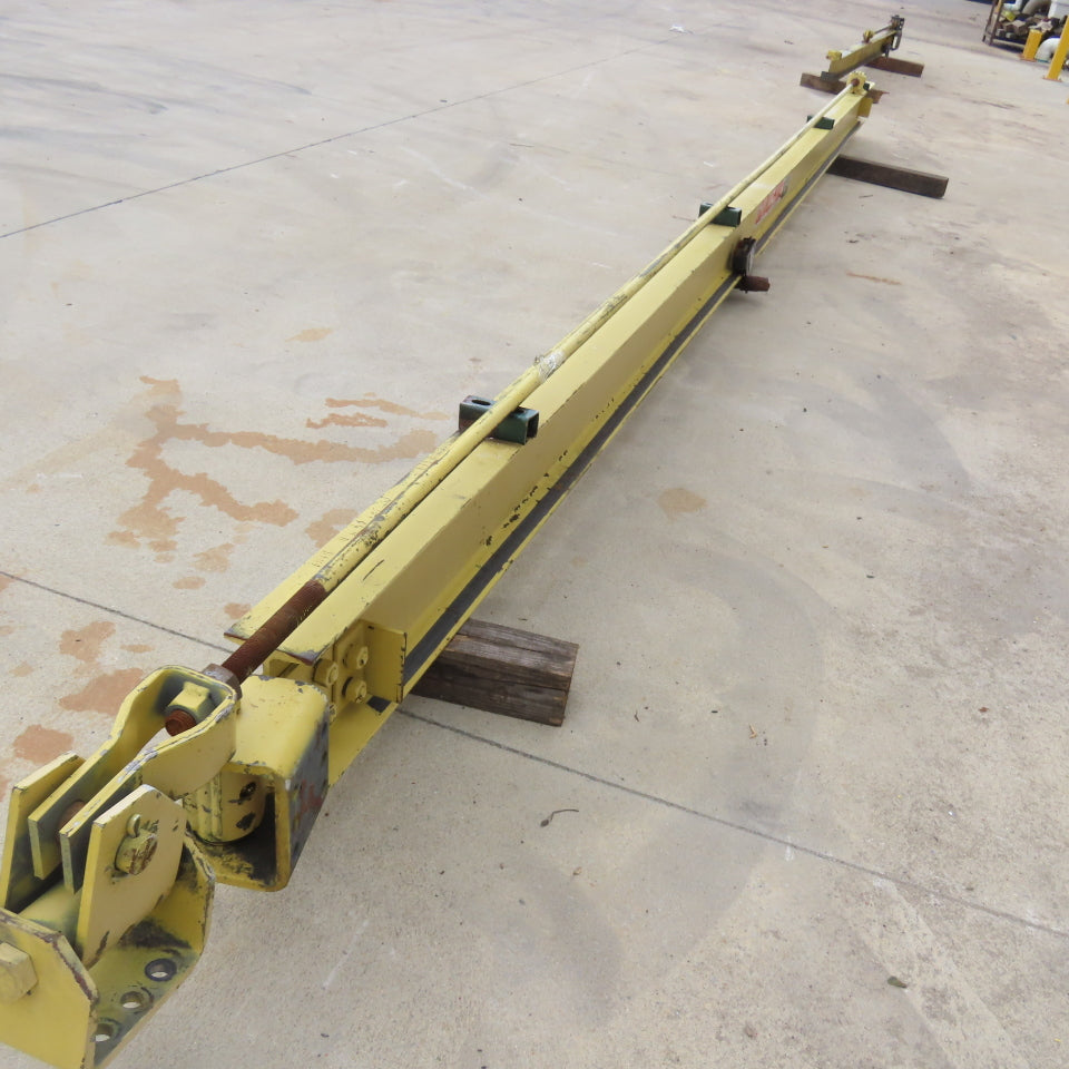 Abell-Howe 1/2 Ton Wall-Mount Overbraced Tie-Rod Jib Crane 244" Swing 227"Travel