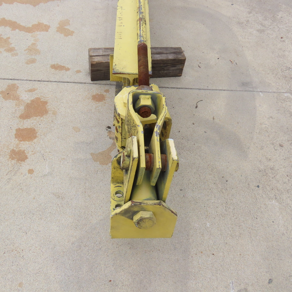 Abell-Howe 1/2 Ton Wall-Mount Overbraced Tie-Rod Jib Crane 244" Swing 227"Travel