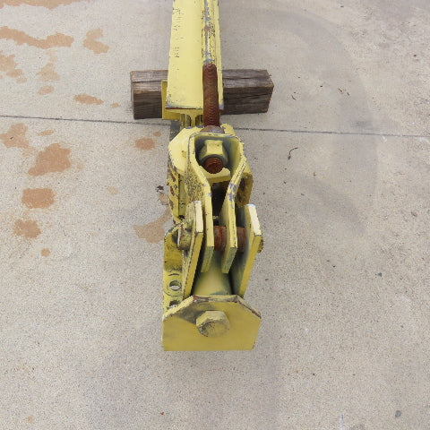 Abell-Howe 1/2 Ton Wall-Mount Overbraced Tie-Rod Jib Crane 244" Swing 227"Travel
