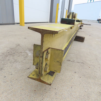 Abell-Howe 1/2 Ton Wall-Mount Overbraced Tie-Rod Jib Crane 244" Swing 227"Travel