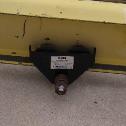 Abell-Howe 1/2 Ton Wall-Mount Overbraced Tie-Rod Jib Crane 244" Swing 227"Travel