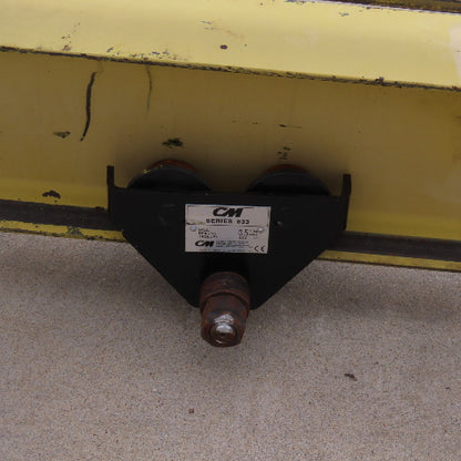Abell-Howe 1/2 Ton Wall-Mount Overbraced Tie-Rod Jib Crane 244" Swing 227"Travel