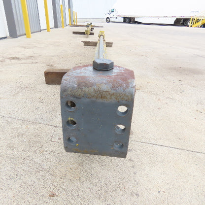 Wall-Mount Overbraced Tie-Rod Jib Crane 136" Swing 118" Travel 6" x 3-1/4" Beam
