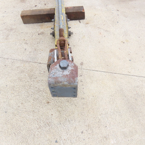 Wall-Mount Overbraced Tie-Rod Jib Crane 136" Swing 118" Travel 6" x 3-1/4" Beam