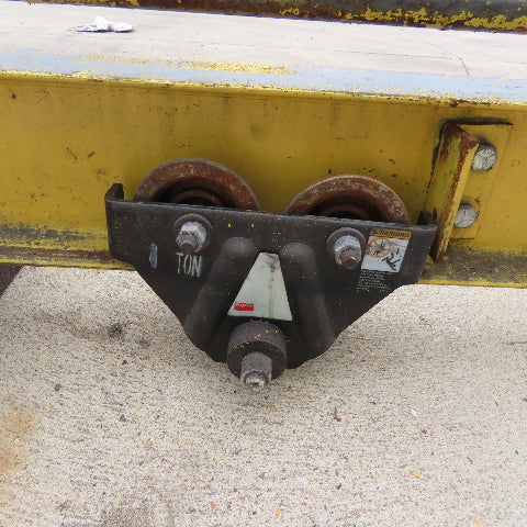 Wall-Mount Overbraced Tie-Rod Jib Crane 136" Swing 118" Travel 6" x 3-1/4" Beam