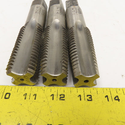 GTD 1-1/4"-7 Plug Bottoming Taper Taps Set Lot Of 3