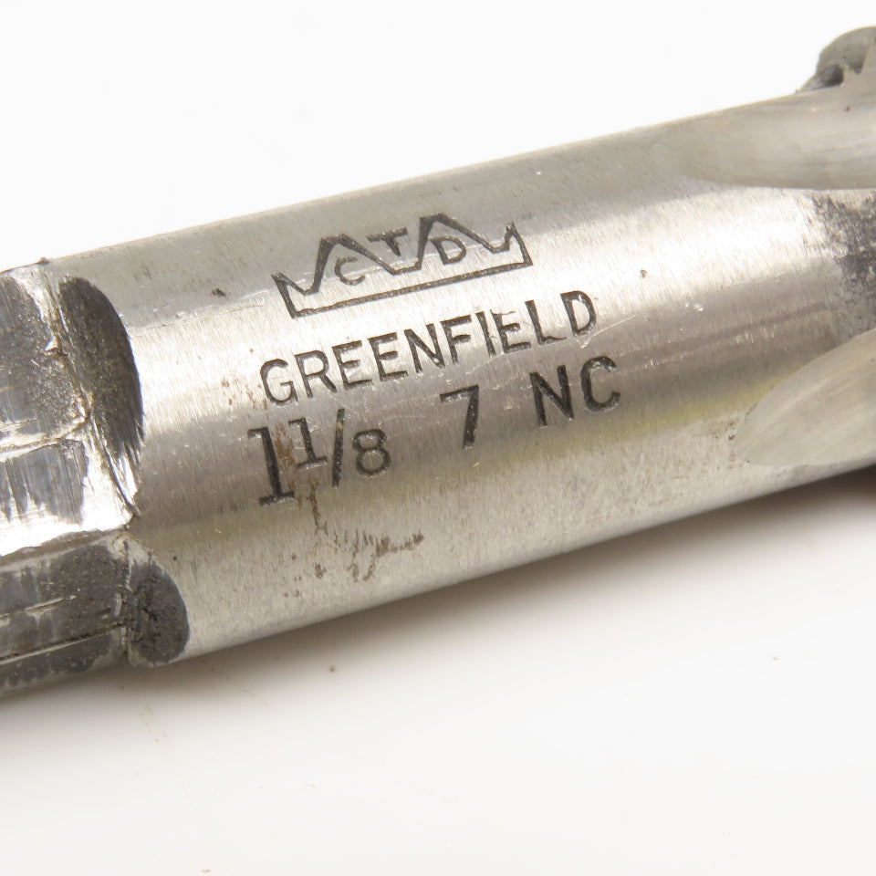 GTD 1-1/8"-7 NC Straight Flute Taper Tap