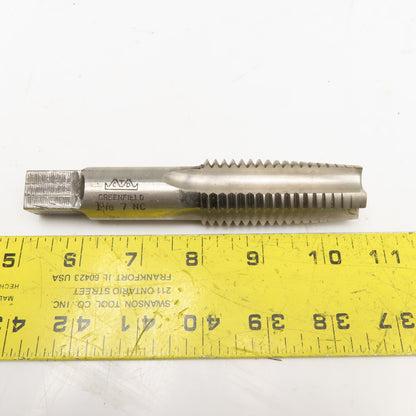 GTD 1-1/8"-7 NC Straight Flute Taper Tap