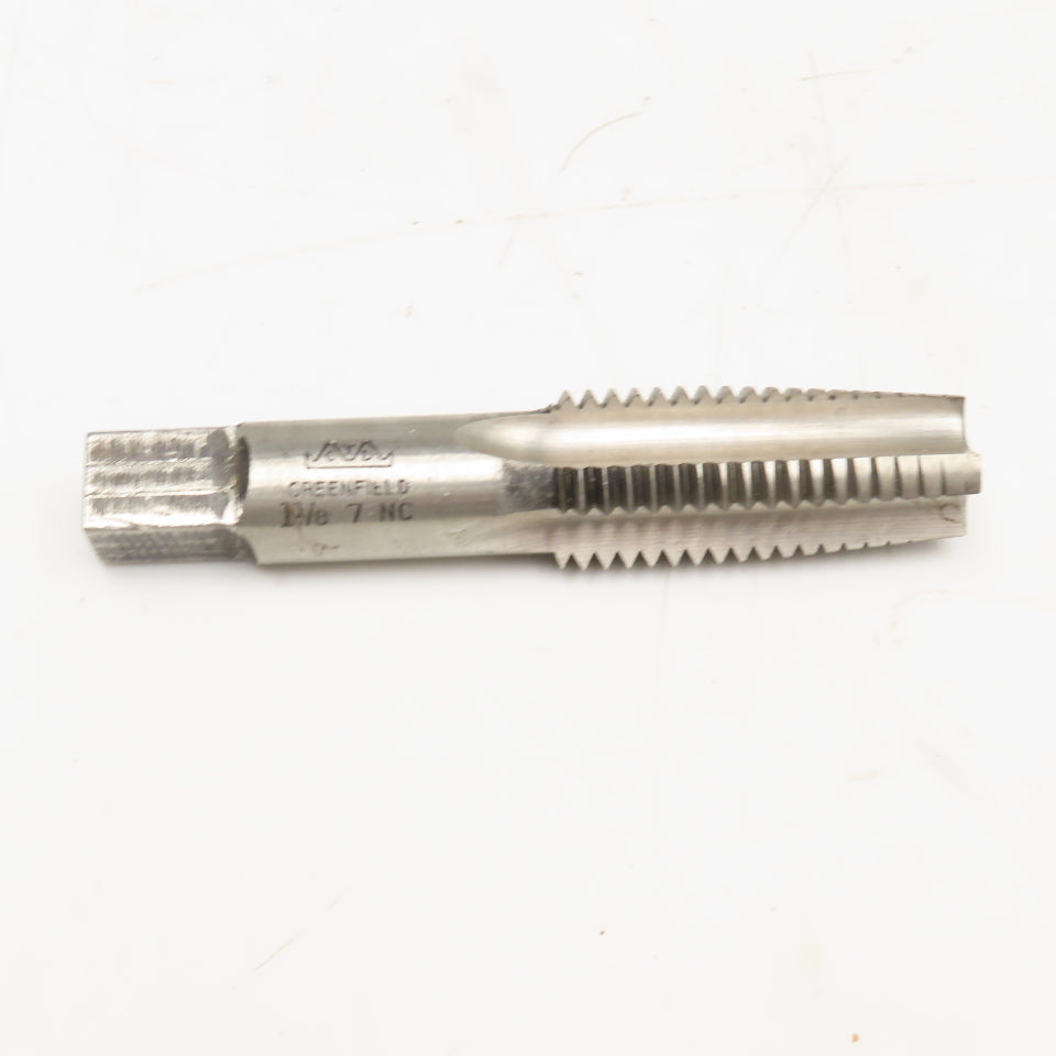 GTD 1-1/8"-7 NC Straight Flute Taper Tap