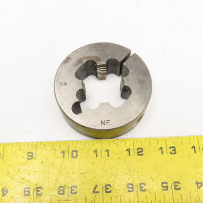 Thread Well 1-1/4"-12 NF Round Rethreading Die 3" OD