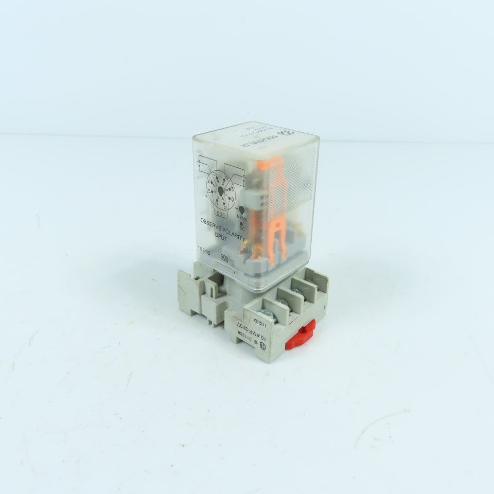 Square D 8501KPD12V51 Ser F 8-Pin Plug-In Power Relay 12V DC Coil 12A 120/240VAC