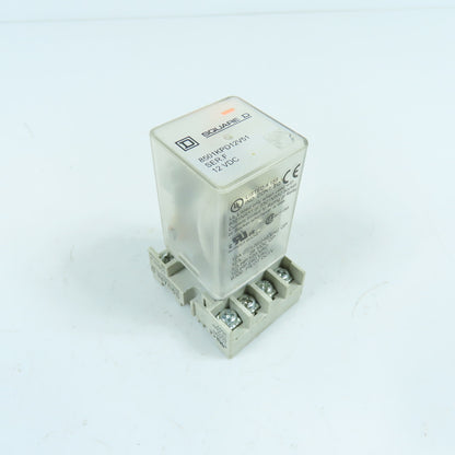Square D 8501KPD12V51 Ser F 8-Pin Plug-In Power Relay 12V DC Coil 12A 120/240VAC
