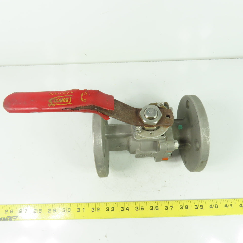 Durco DN1 1/2-150 1-1/2" Ball Valve 275PSI 316 GFT